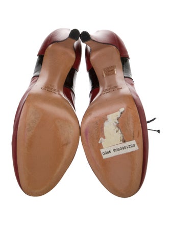 Etro Leather Colorblock Pattern Pumps