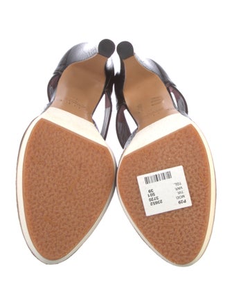 Etro Suede Animal Print D'Orsay Pumps