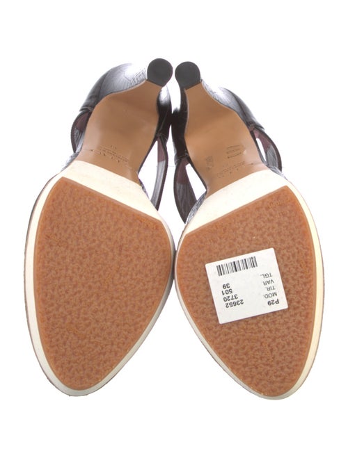 Etro Suede Animal Print D'Orsay Pumps