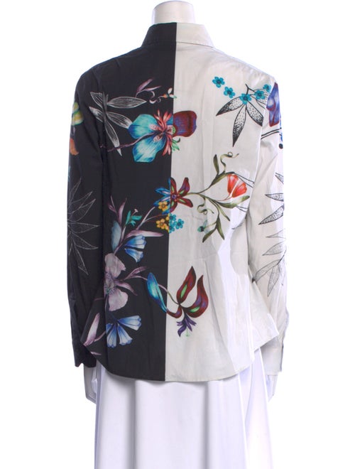 Etro Floral Print Long Sleeve Button-Up Top