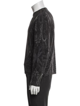 Etro Wool Paisley Print Pullover