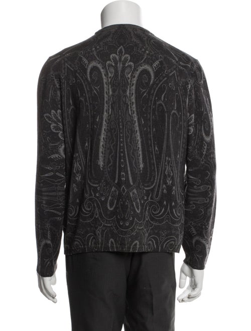 Etro Wool Paisley Print Pullover