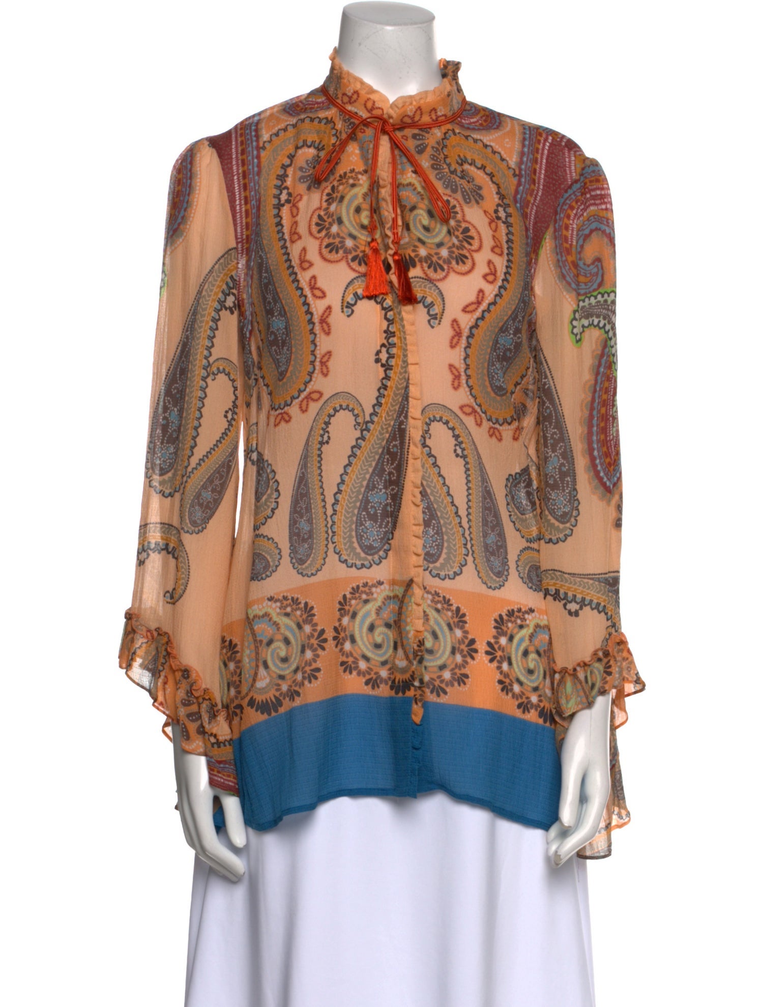 Etro Silk Paisley Print Blouse