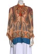 Etro Silk Paisley Print Blouse