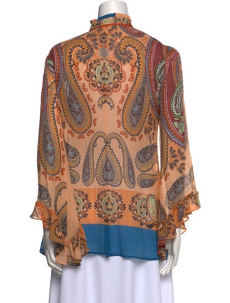 Etro Silk Paisley Print Blouse