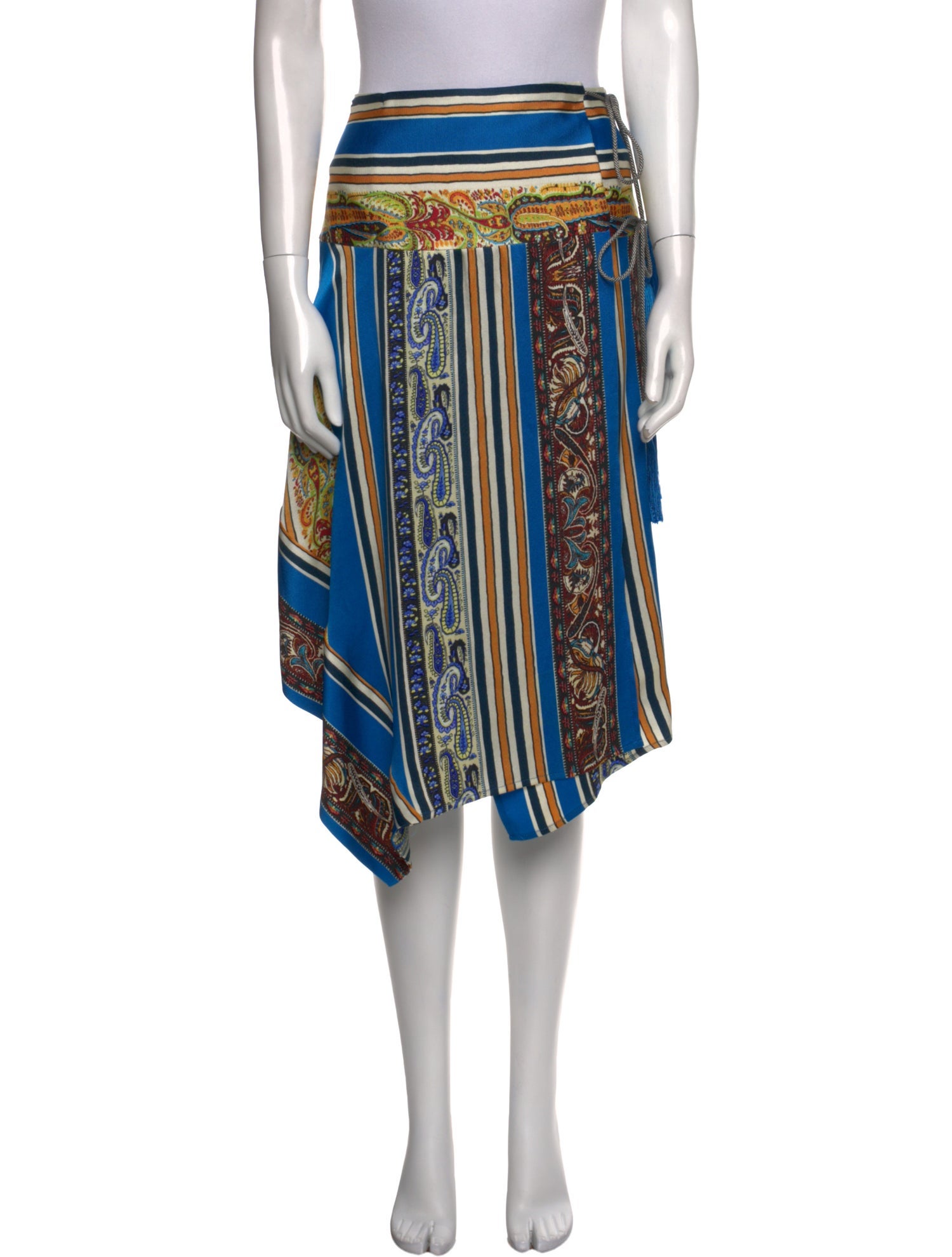 Etro Silk Midi Length Skirt