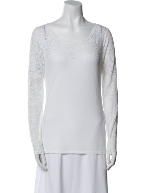 Etro Scoop Neck Long Sleeve Top