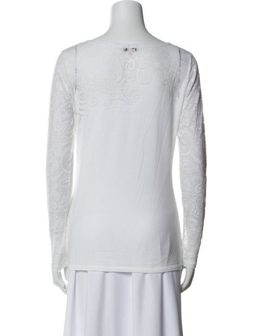 Etro Scoop Neck Long Sleeve Top