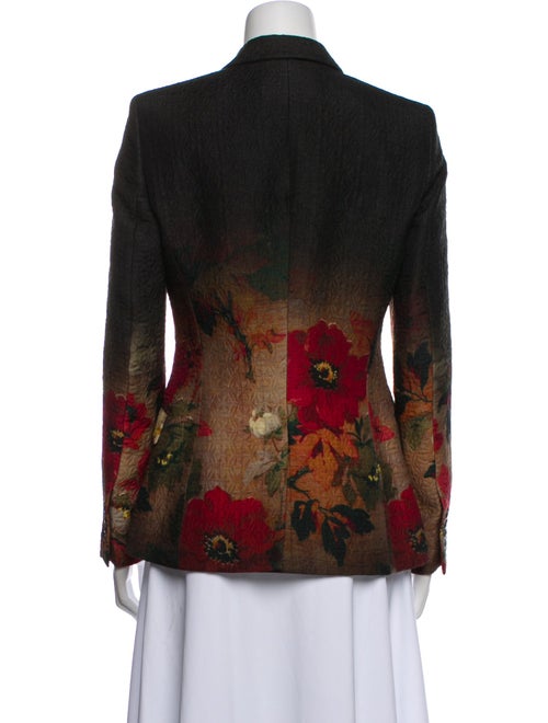 Etro Wool Floral Print Blazer