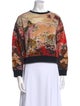 Etro Printed Bateau Neckline Sweater