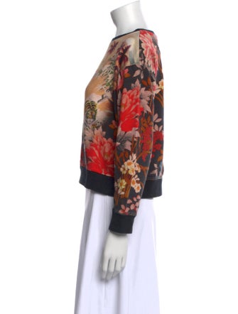 Etro Printed Bateau Neckline Sweater