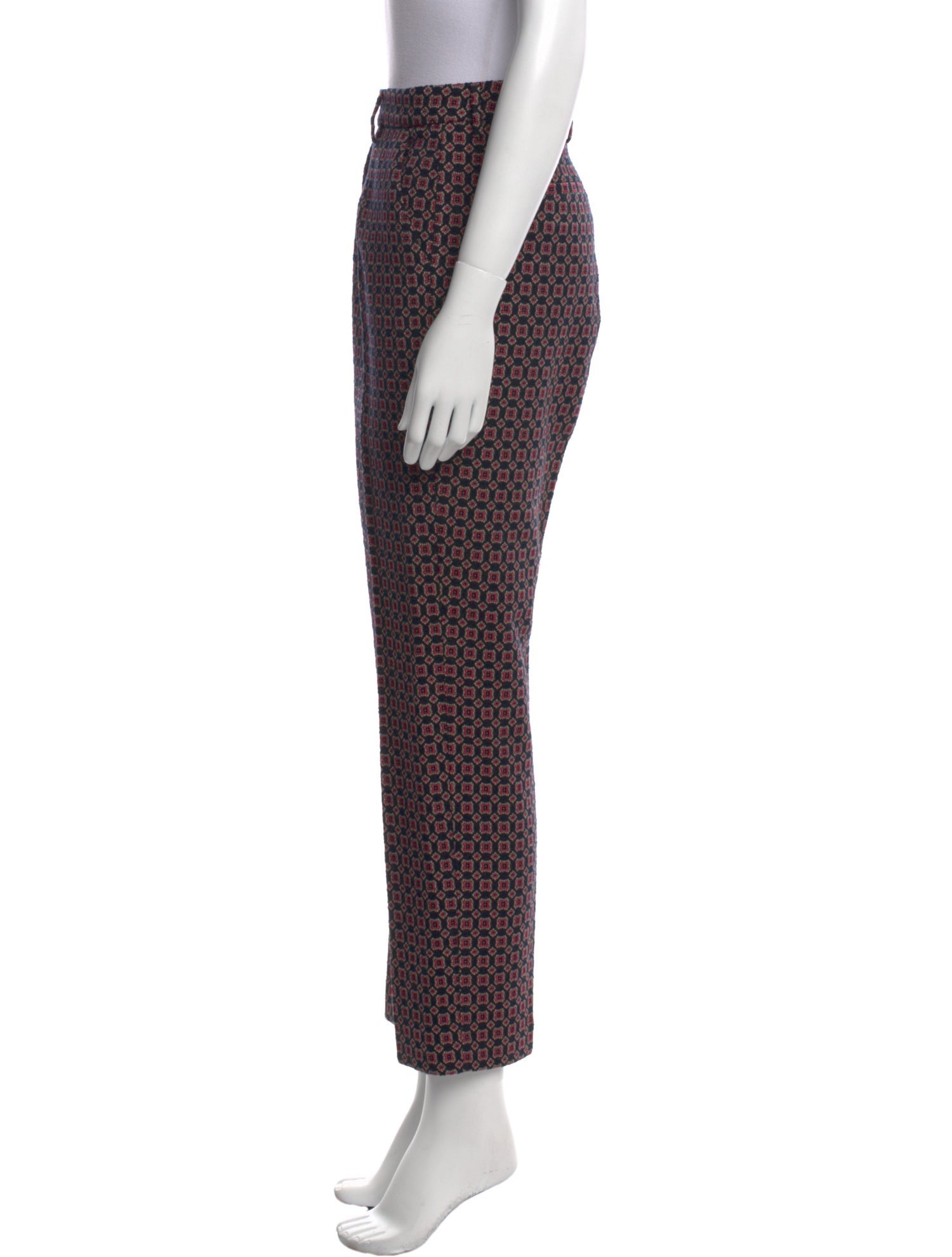 Etro Printed Straight Leg Pants