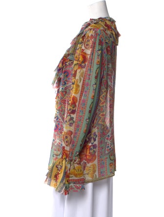 Etro Silk Paisley Print Blouse