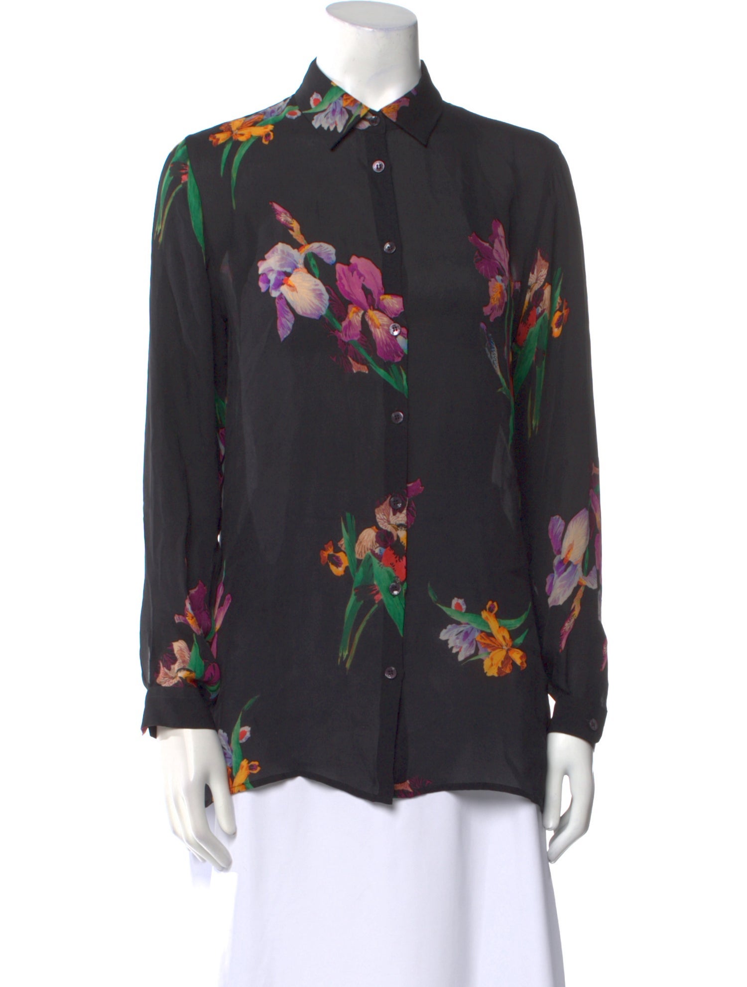 Etro Silk Floral Print Blouse