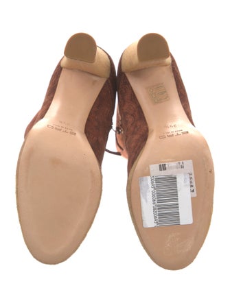 Etro Suede Paisley Print Boots