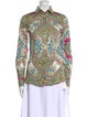 Etro Paisley Print Long Sleeve Button-Up Top