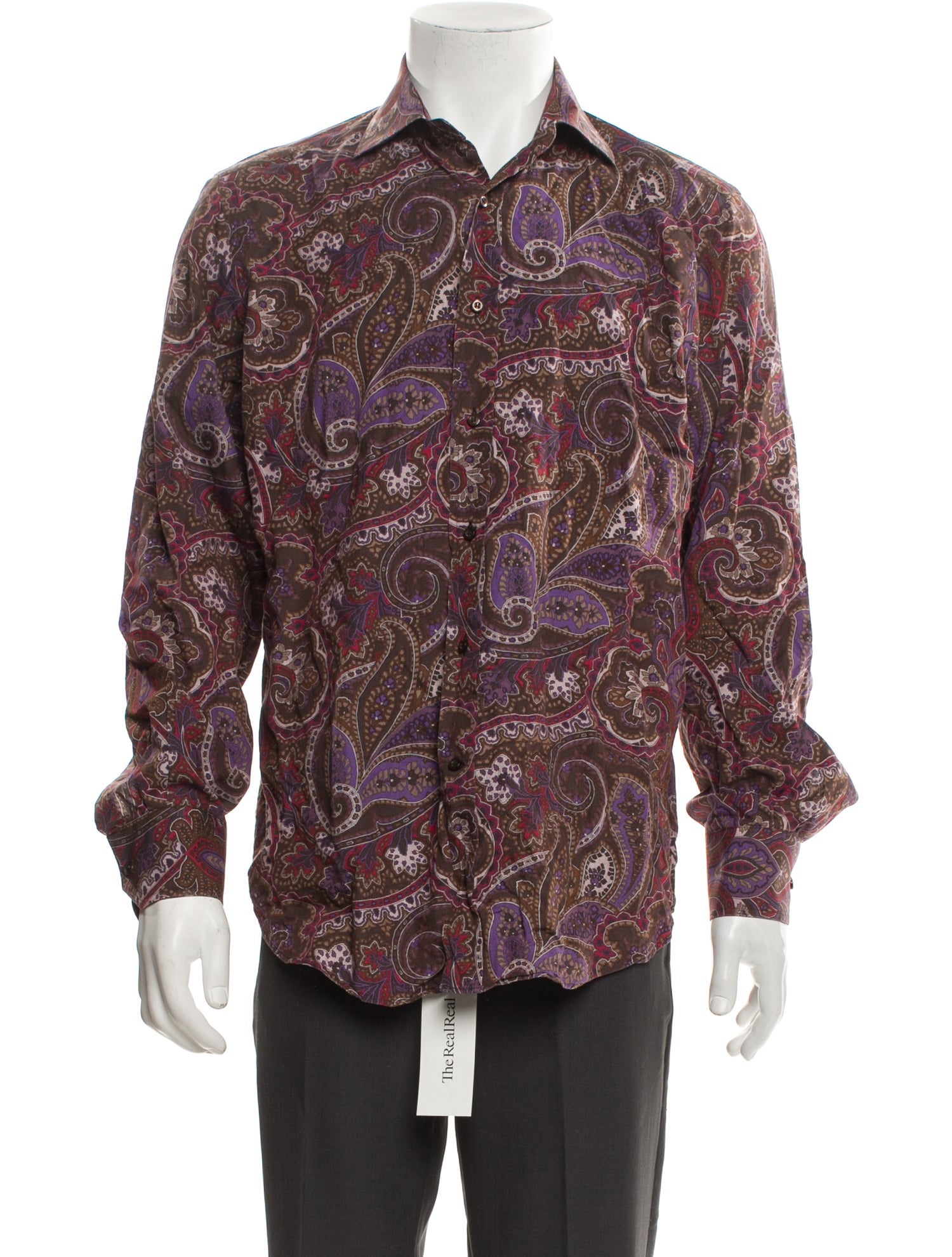 Etro Paisley Print Long Sleeve Shirt