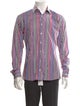 Etro Plaid Print Long Sleeve Shirt