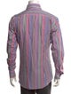 Etro Plaid Print Long Sleeve Shirt