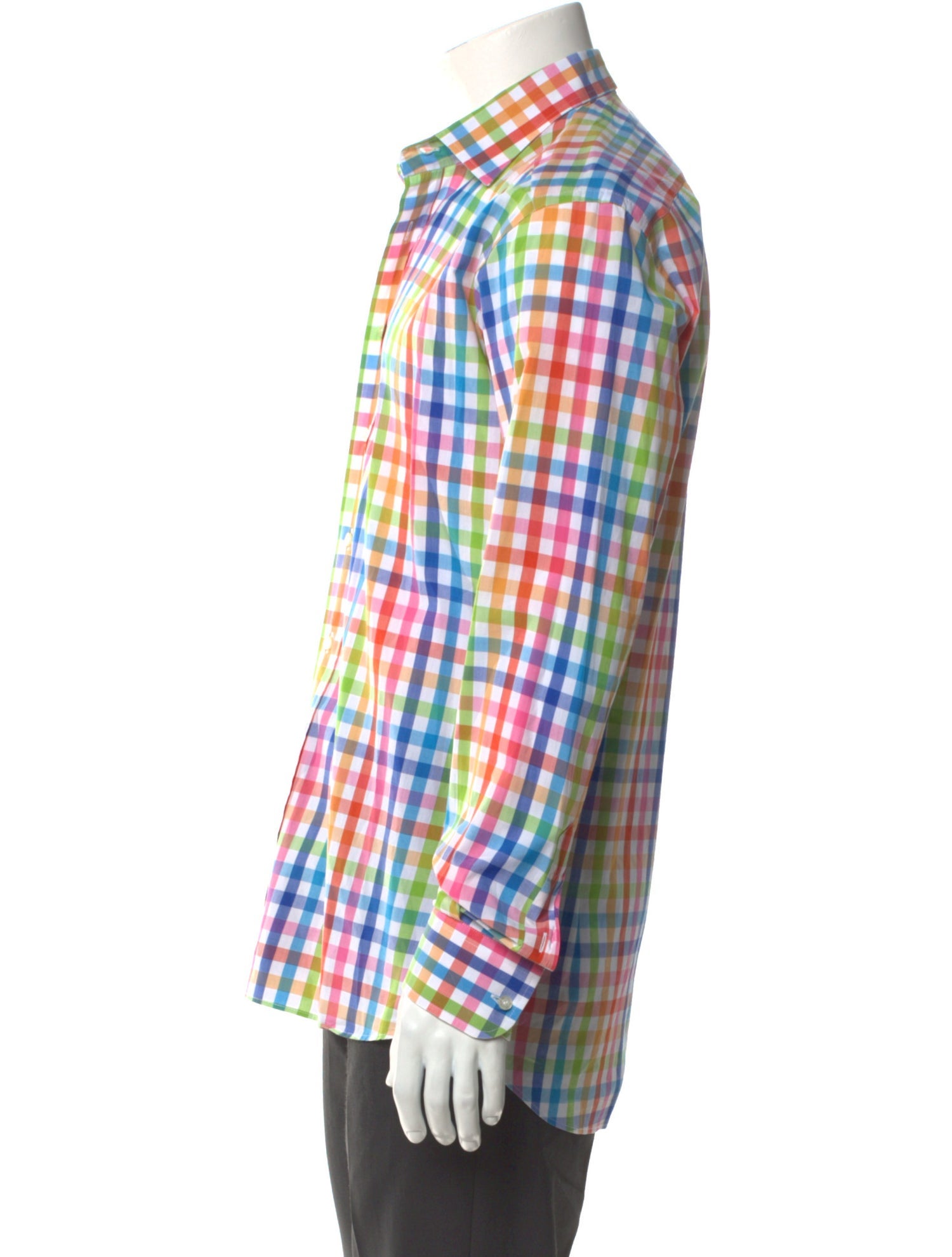 Etro Plaid Print Long Sleeve Shirt