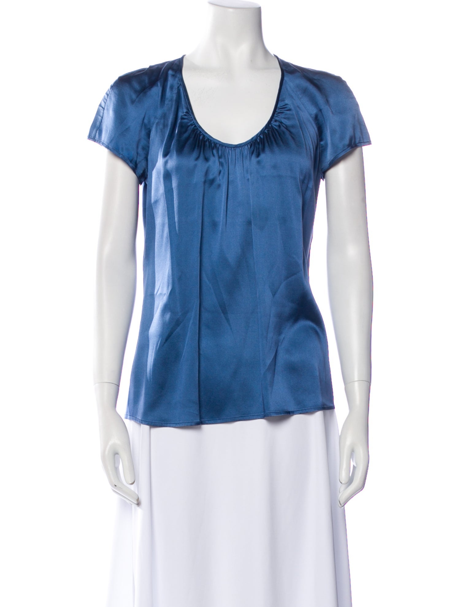 Etro Silk Scoop Neck Blouse