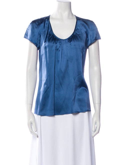 Etro Silk Scoop Neck Blouse