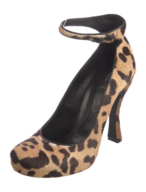 Etro Ponyhair Animal Print Pumps