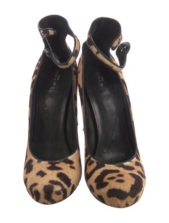 Etro Ponyhair Animal Print Pumps