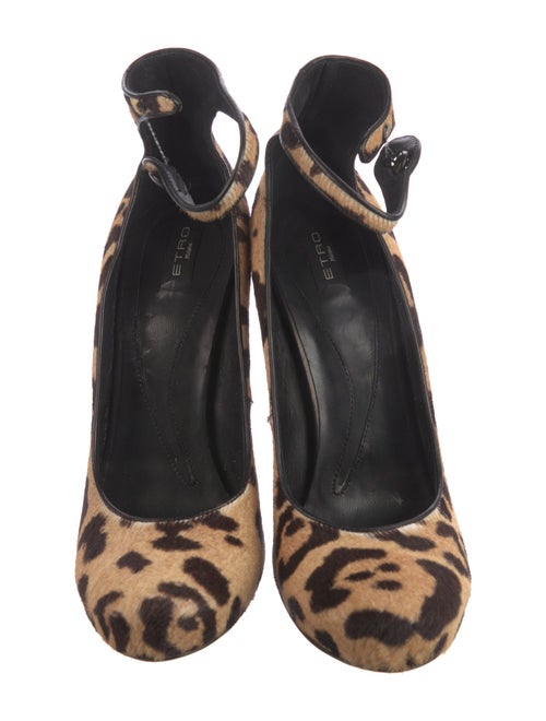 Etro Ponyhair Animal Print Pumps