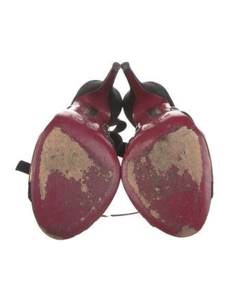 Etro Suede Striped Slingback Sandals