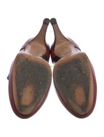 Etro Leather Colorblock Pattern Pumps