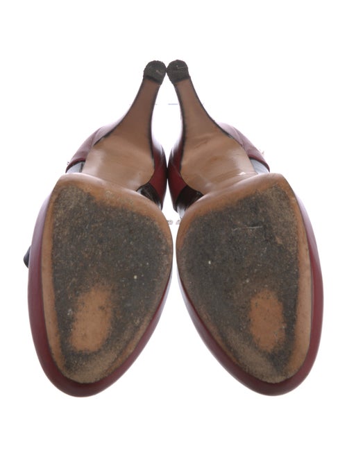 Etro Leather Colorblock Pattern Pumps