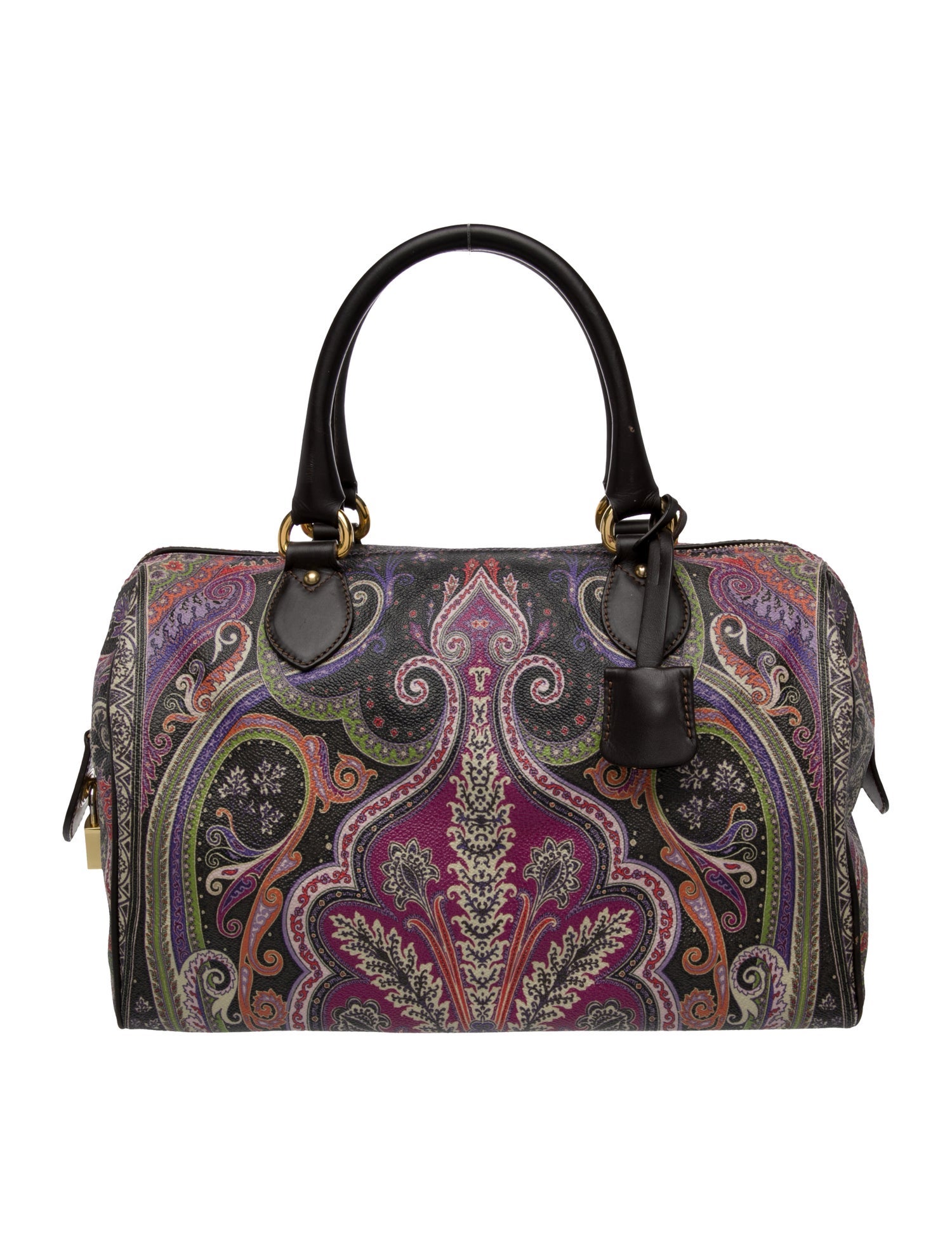 Etro Leather Top Handle Bag