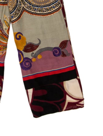 Etro Cashmere Floral Print Scarf