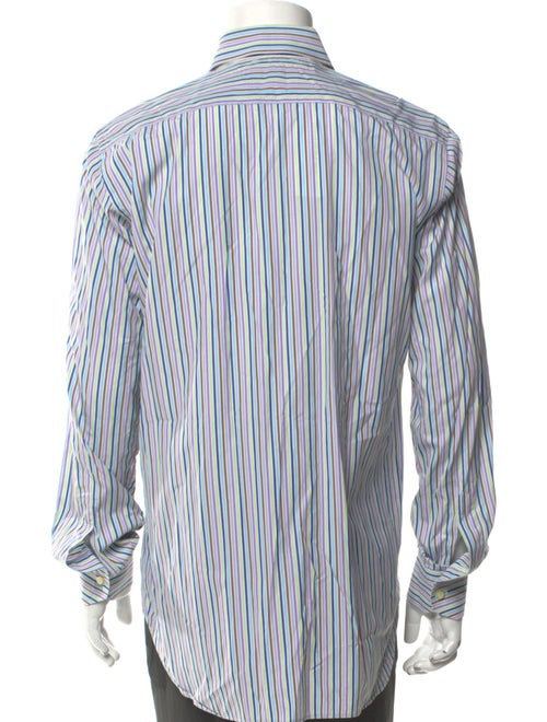 Etro Striped Long Sleeve Dress Shirt
