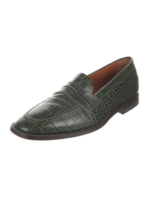 Etro Crocodile Dress Loafers