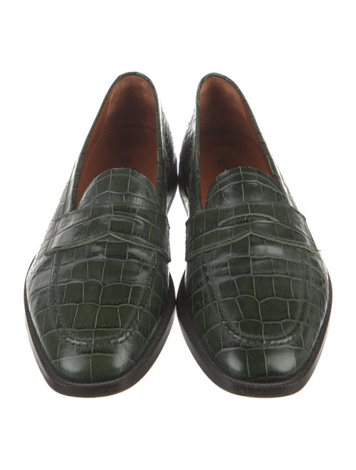 Etro Crocodile Dress Loafers