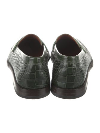 Etro Crocodile Dress Loafers