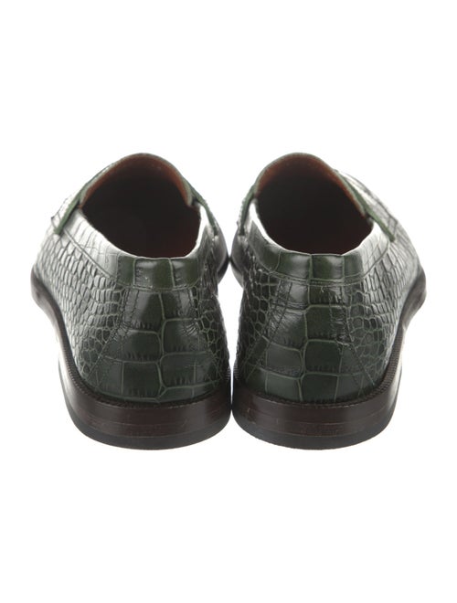 Etro Crocodile Dress Loafers