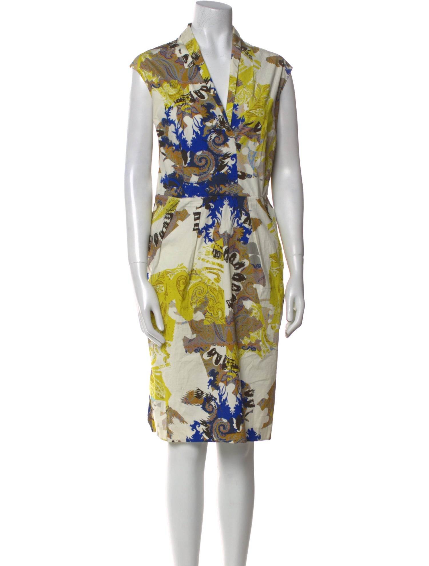 Etro Floral Print Midi Length Dress