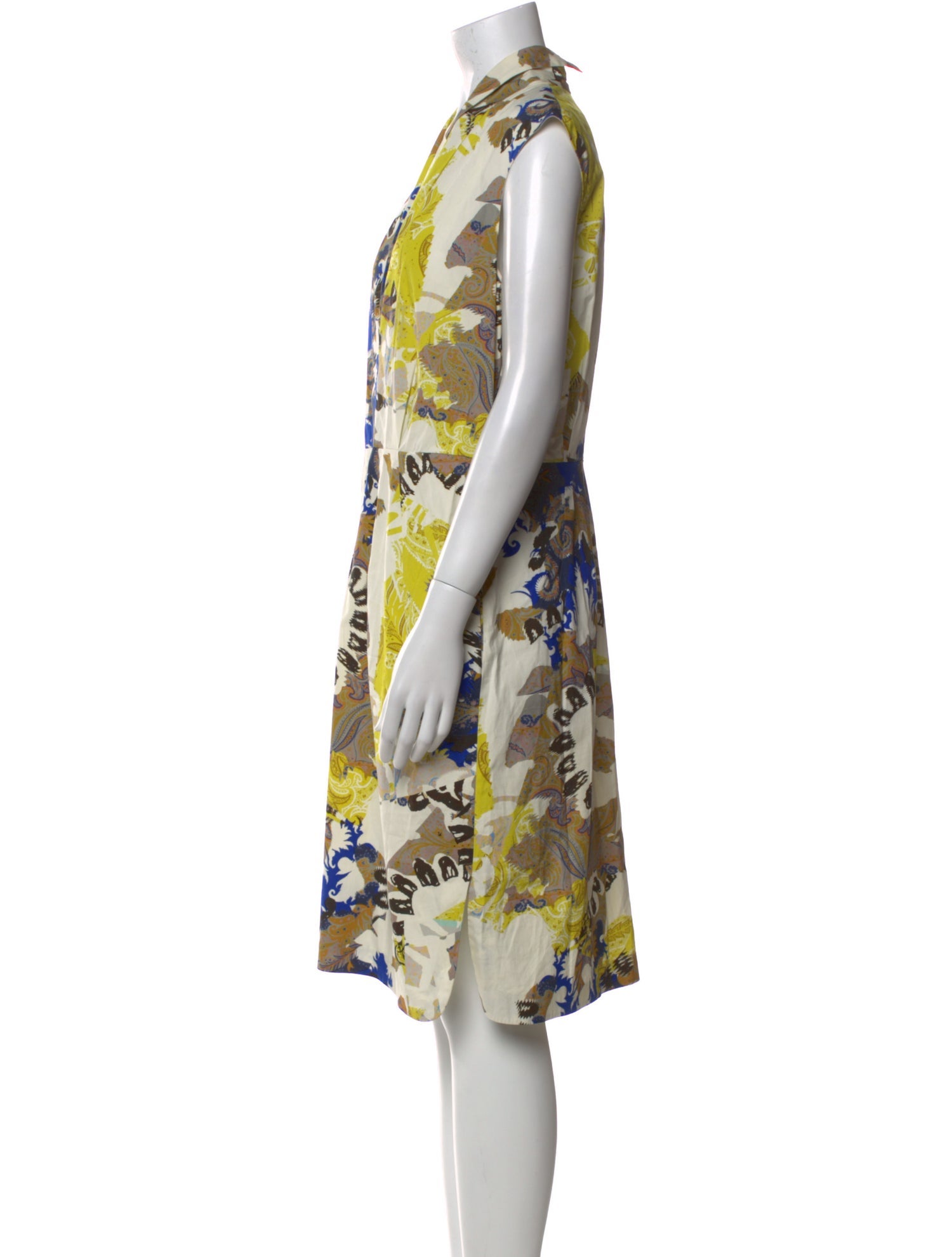 Etro Floral Print Midi Length Dress