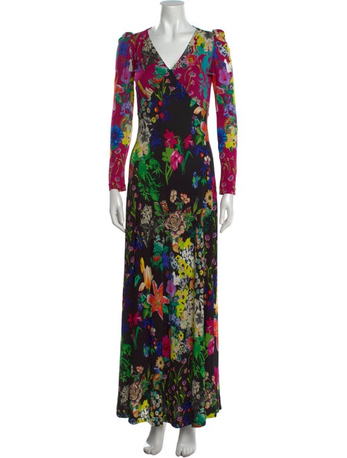 Etro Floral Print Long Dress