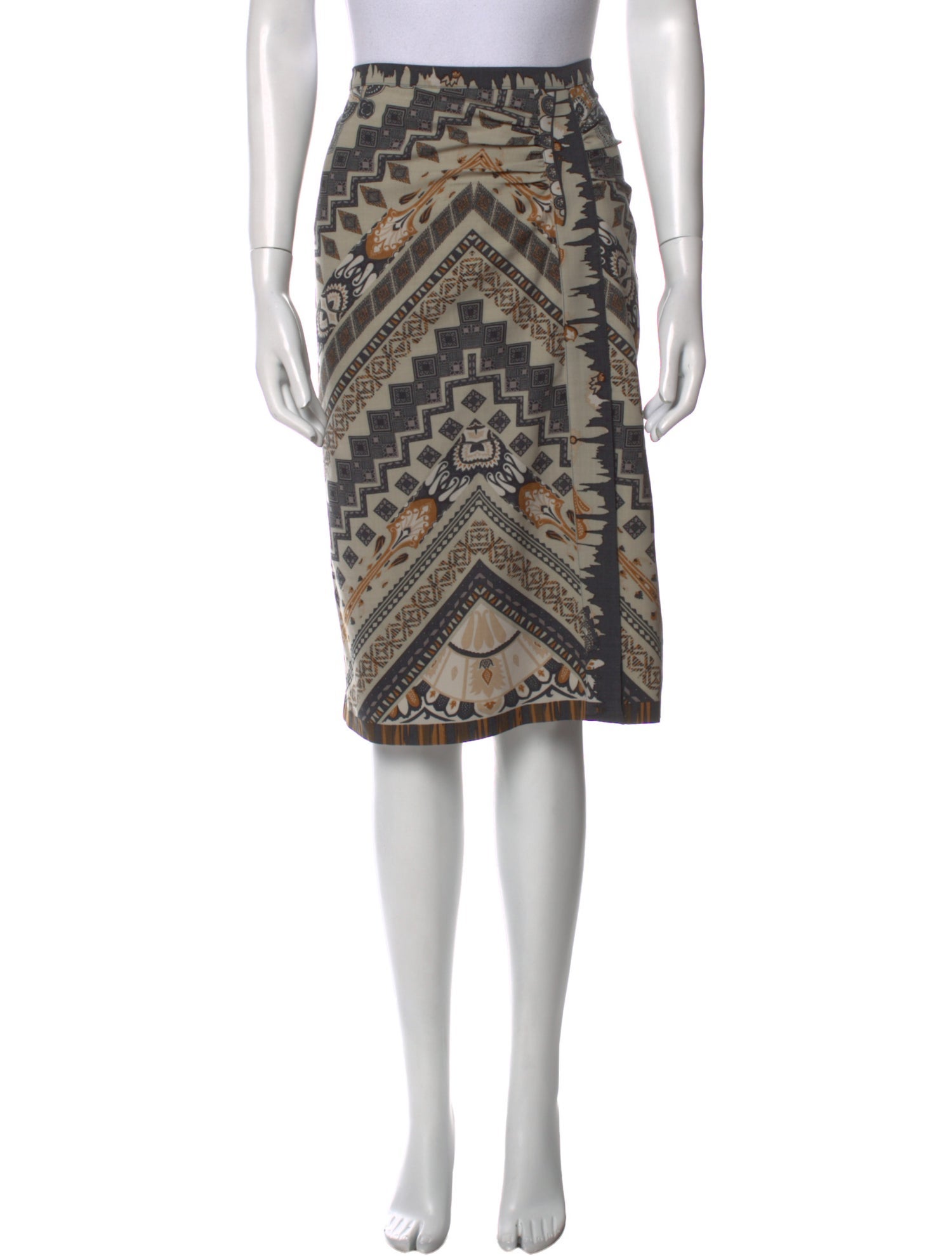 Etro Wool Knee-Length Skirt