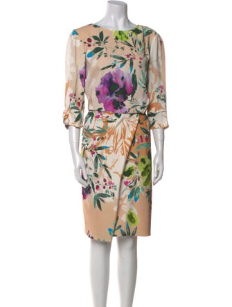 Etro Floral Print Knee-Length Dress