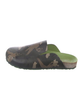 Etro Leather Printed Slippers