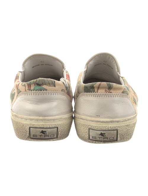 Etro Canvas Floral Print Boat Shoes
