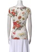 Etro Floral Print Scoop Neck T-Shirt