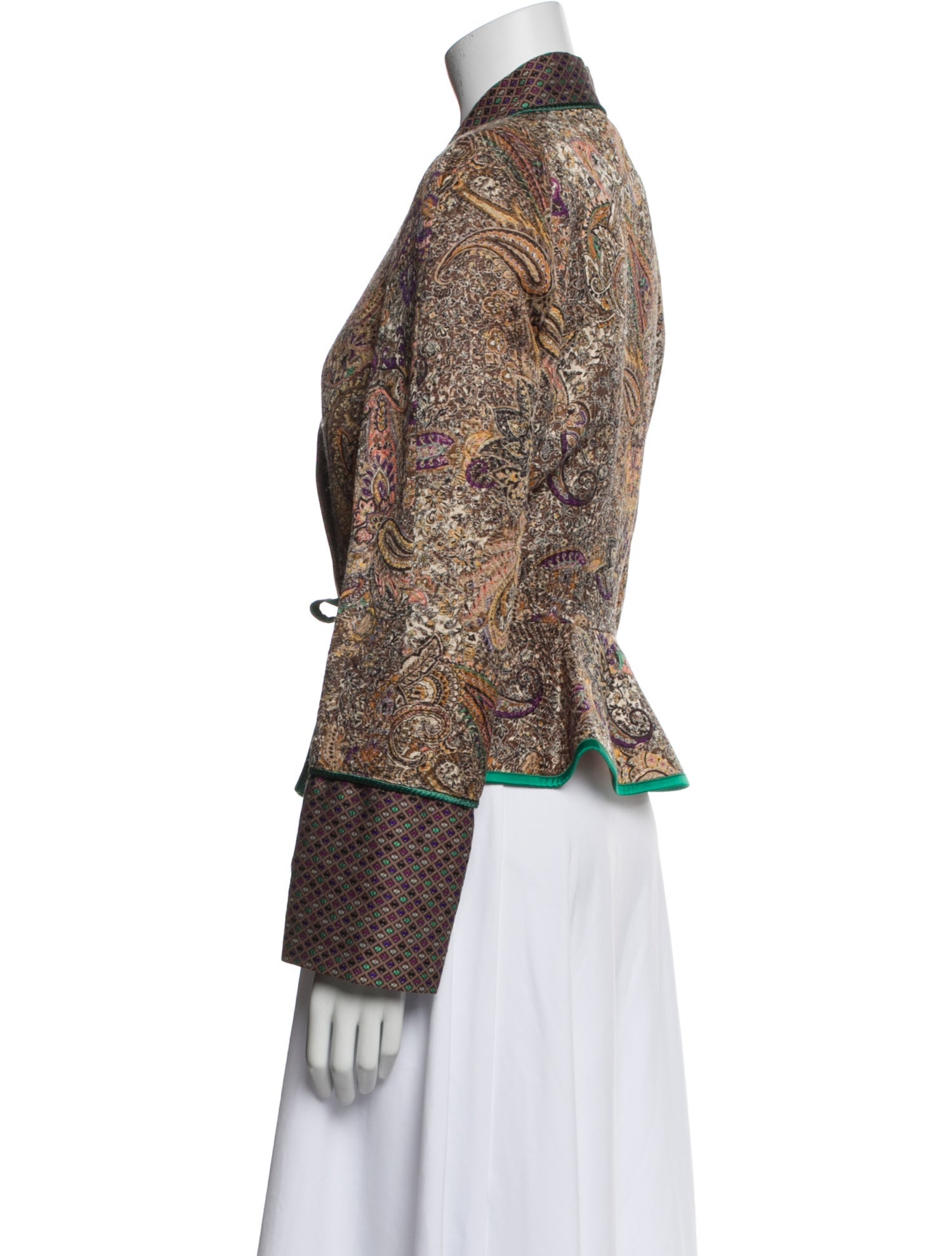 Etro Wool Graphic Print Jacket