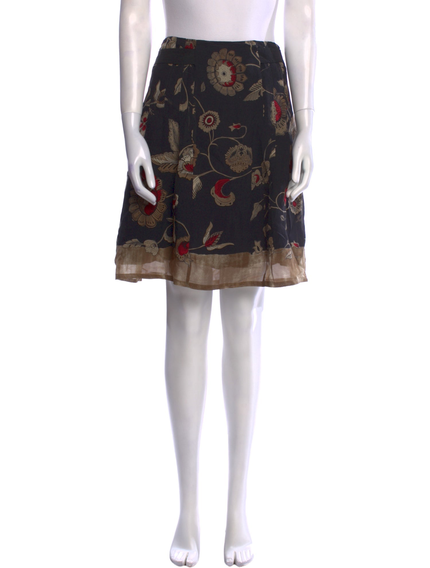 Etro Silk Knee-Length Skirt