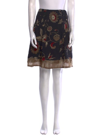Etro Silk Knee-Length Skirt
